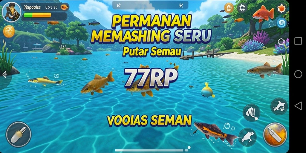 Demo gameplay menampilkan pengalaman memancing yang mendebarkan.
