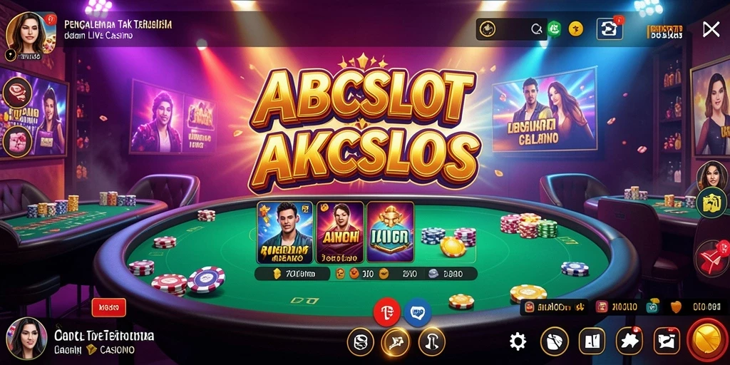 ABCSLOT menampilkan gameplay Live Casino yang mendebarkan dan interaktif.