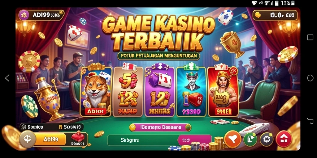 Tampilan gameplay menarik dari ADI99 dengan berbagai pilihan permainan Kasino.