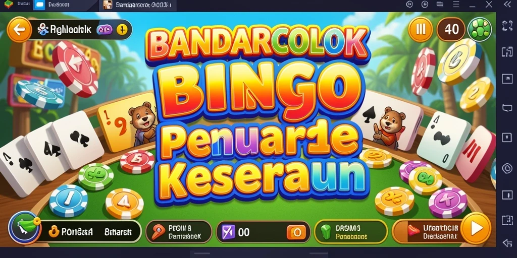 Tampilan gameplay seru BANDARCOLOK dengan suasana Bingo yang dinamis.