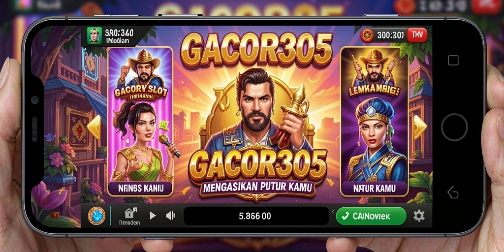 Screenshot permainan GACOR305 yang menunjukkan pengalaman bermain slot yang menegangkan.