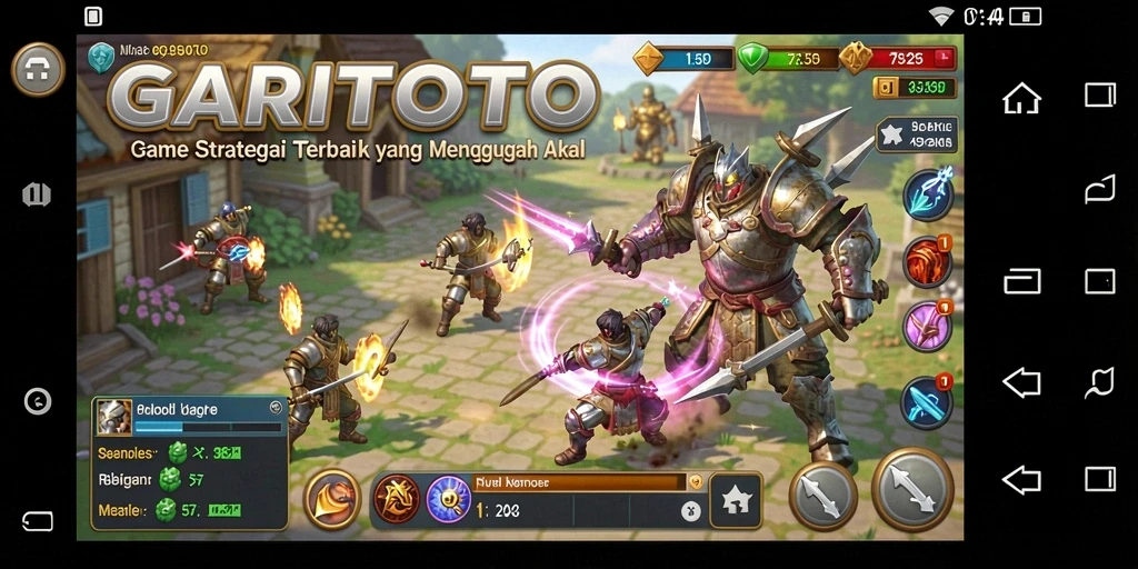 Tampilan gameplay GARITOTO dengan aksi strategis yang dinamis.