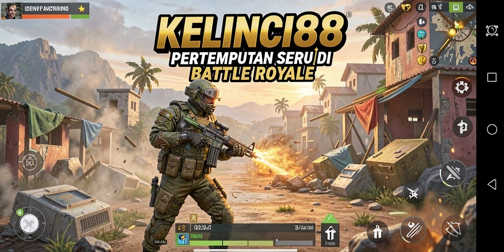 Screenshot dari gameplay menegangkan di KELINCI88 menunjukkan aksi pertempuran.