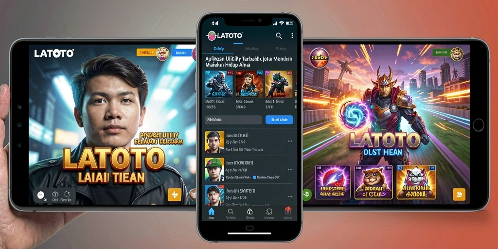 Tampilan aplikasi LATOTO yang memudahkan pengguna dalam mengatur aktivitas.