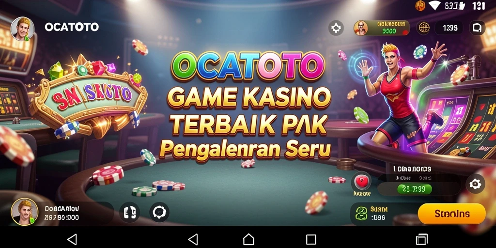 Screenshot gameplay OCATOTO yang menampilkan aksi seru permainan Kasino.