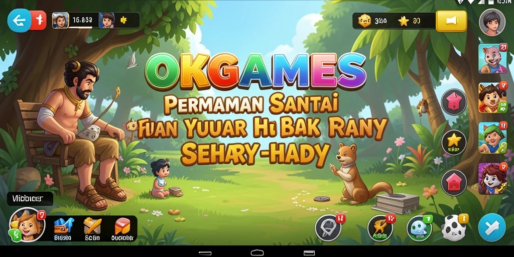 Gameplay OKGAMES yang menyenangkan dan penuh warna.