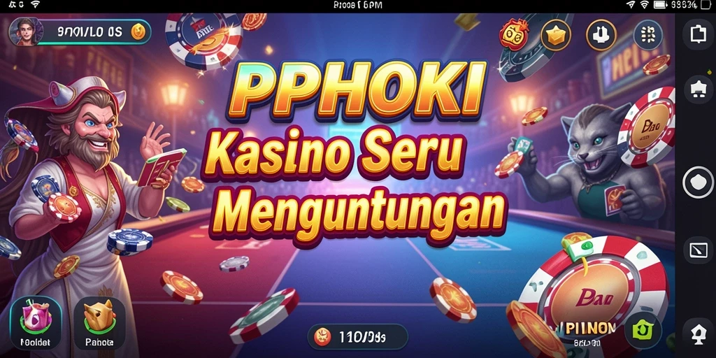 Tampilan gameplay menyenangkan dengan berbagai pilihan kasino.