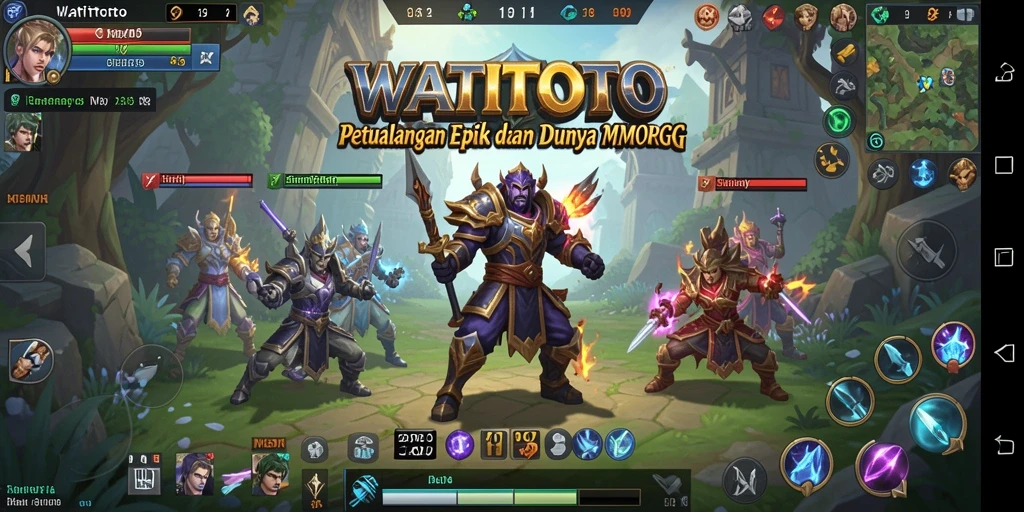 Screenshot gameplay WATITOTO dengan aksi penuh adrenalin dalam dunia MMORPG.